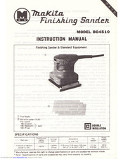 Makita B04510 Instruction Manual