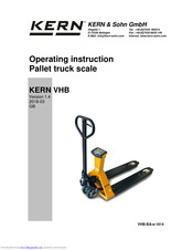 Kern VHB Operating	 Instruction