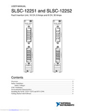 National Instruments SLSC-12251 User Manual
