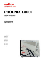 Oerlikon Leybold Vacuum PHOENIX L300i DRY Operating Manual