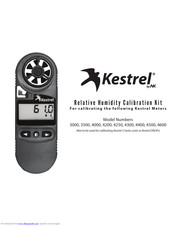 Kestrel Relative Humidity Calibration Kit User Manual