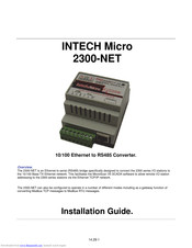 Intech Micro 2300-NET Installation Manual