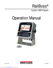 Rice Lake RailBoss 1280 Enterprise iRite Operation Manual