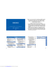 Seiko A825 Instructions Manual