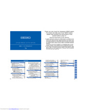 Seiko T-4 Instructions Manual