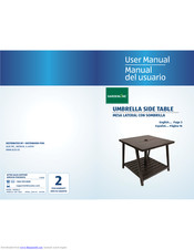 Gardenline UMBRELLA SIDE TABLE User Manual