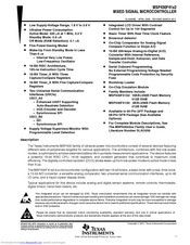 Texas Instruments MSP430F4132IPM Manual