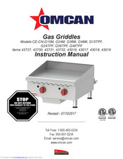 Omcan CE-CN-G48M Instruction Manual