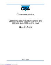 CSA XLC 420 Manual
