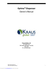 Kraus Optima Owner's Manual