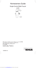 Kohler K-19481 Homeowner's Manual