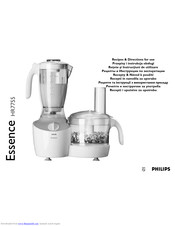 Philips Essence HR7755 Recipes & Directions For Use