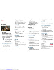 Cisco 6941 - Unified IP Phone Slimline VoIP Quick Reference Card