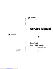 Tadano TM-2000-1 Service Manual