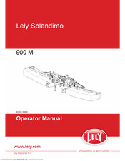 LELY Splendimo 320 M Operator's Manual