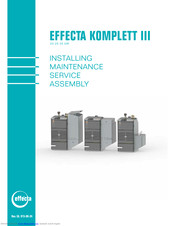 Effecta Komplett III Installing, Maintenance, Service, Assembly