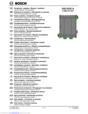 Bosch IOS 0232 A Installation Manual