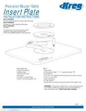 Kreg PRS3038 Installation Instructions Manual
