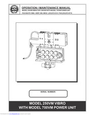 APE 700VM Operation & Maintenance Manual