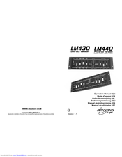 JB Systems Light LM430 Operation Manual