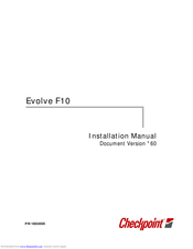 Checkpoint Evolve F10 Installation Manual