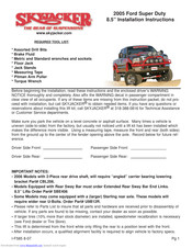 Skyjacker F5852AS Installation Instructions Manual