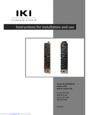 IKI Corner IKI 9 kW Instructions For Installation And Use Manual