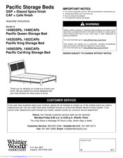 Whittier Wood 1448GSPb Assembly Instructions Manual