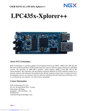NGX Technologies LPC435x-Xplorer++ User Manual