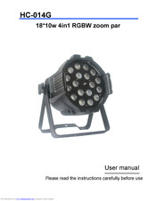 HC Stage Lighting HC-014G User Manual