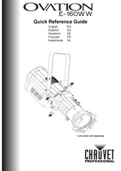Chauvet Professional Ovation E-160WW Quick Reference Manual
