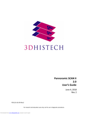 3DHISTECH Ltd. Pannoramic SCAN II 2.0 User Manual