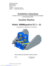 OMS Antriebstechnik omsHypodrive EC 2-25 Installation Instructions Manual