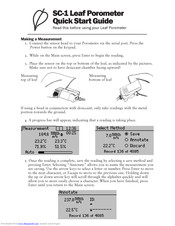 Decagon Devices SC-1 Quick Start Manual
