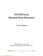 Nitto TGF450 Series User Manual