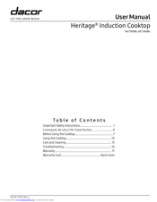Dacor Heritage HICT305BG User Manual