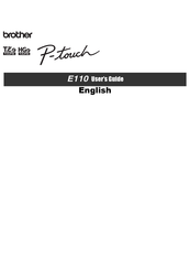 Brother P-touch E110 User Manual