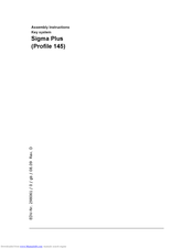 DOM Sigma Plus Assembly Instructions Manual