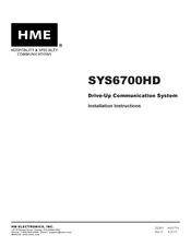hme 6700HD Installation Instructions Manual