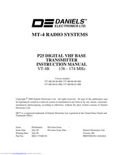 Daniels VT-4B140-01-000 Instruction Manual