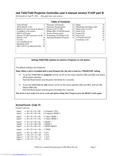 JED Micro Pty Ltd T430 User Manual