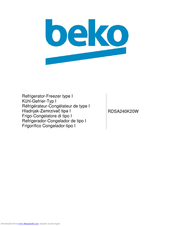 Beko RDSA240K20W User Manual