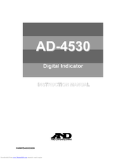 AND AD-4530 Instruction Manual