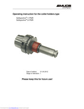 EMUGE Softsynchro 1/ PGR Operating Instructions Manual