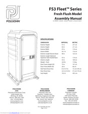 PolyJohn FS3 Fleet Series Assembly Manual