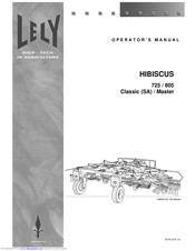 LELY HIBISCUS 725 Master Operator's Manual