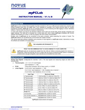 Novus myPCLab Instruction Manual