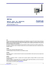 Novus RHT-Air Instruction Manual