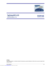 Novus TagTemp-NFC-LCD Operation Manual