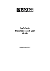 Black Box RAS-PutIn Installation And User Manual